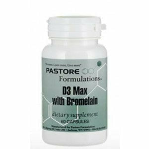 Pastore Formulations, D3 Max with Bromelian 60 Capsules