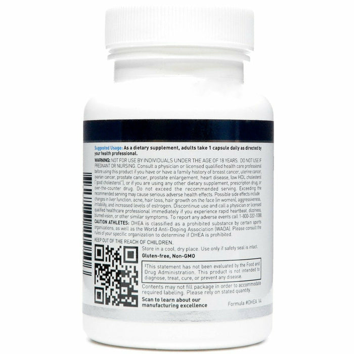 Micronized DHEA 25 mg 100 Vcaps by Douglas Labs Suggested Use Label
