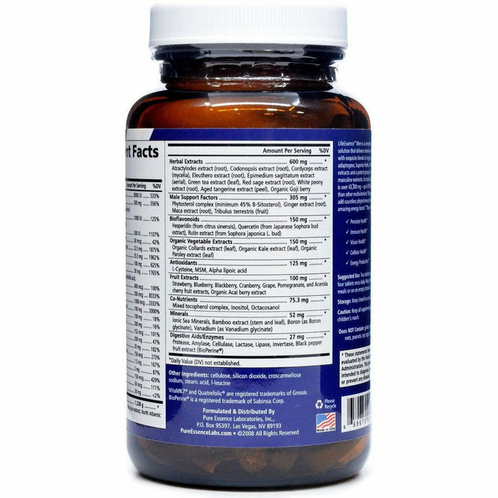 LifeEssence Men Multivitamin 120 tabs by Pure Essence