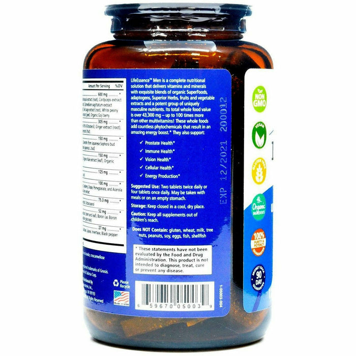 LifeEssence Men Multivitamin 120 tabs by Pure Essence