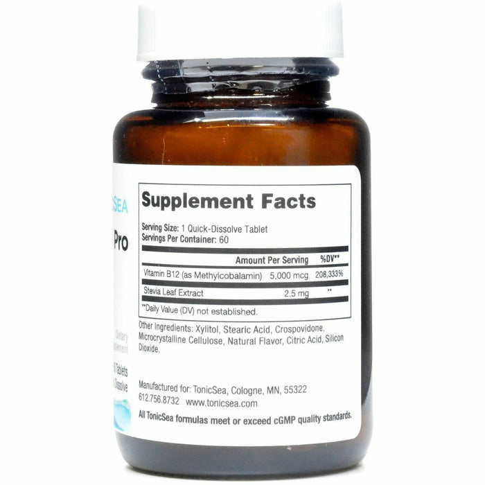Tonicsea, B12 Pro 60 Tablets Supplement Facts Label