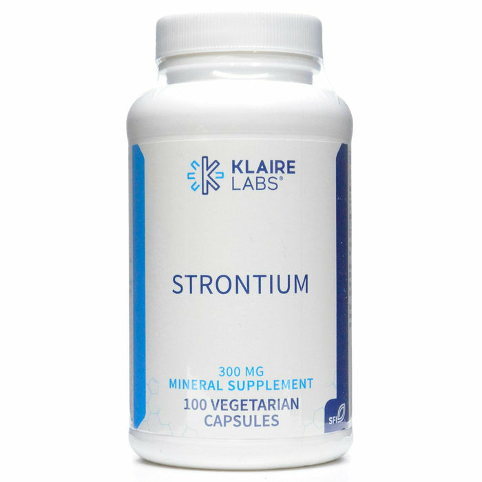 Klaire Labs, Strontium 300 mg 100 vegetarian capsules