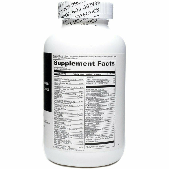 Spectra Woman 240 tabs by Davinci Labs Supplement Facts Label