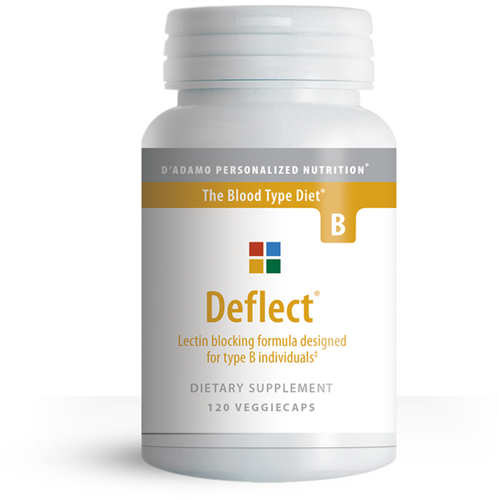 D'Adamo Personalized Nutrition, Deflect B 120 Capsules