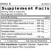 D'Adamo Personalized Nutrition, Deflect B 120 Capsules Supplement Facts Label