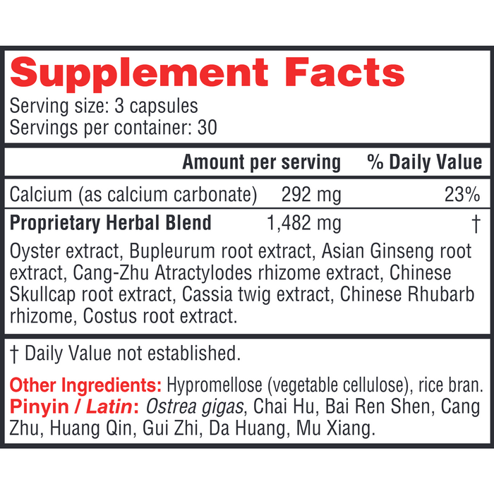 Health Concerns, Ease Plus 90 Capsules Supplement Facts Label