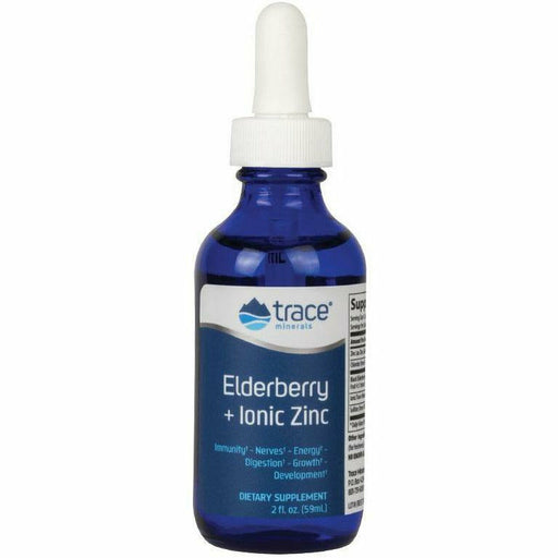 Trace Minerals Research, Elderberry + Ionic Zinc 2 fl oz