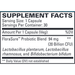 FloraSure Probiotic 30 caps by EuroMedica Supplement Fact Label