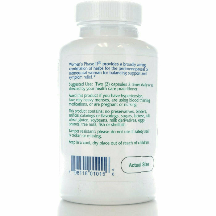 Front product image of Women's Phase II 90 caps by Vitanica Recommendations 