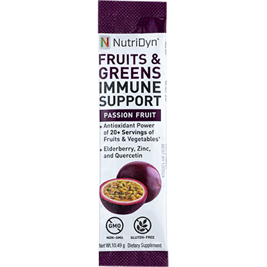Nutri-Dyn, Fruits & Greens Immune Support To Go Passion Fruit