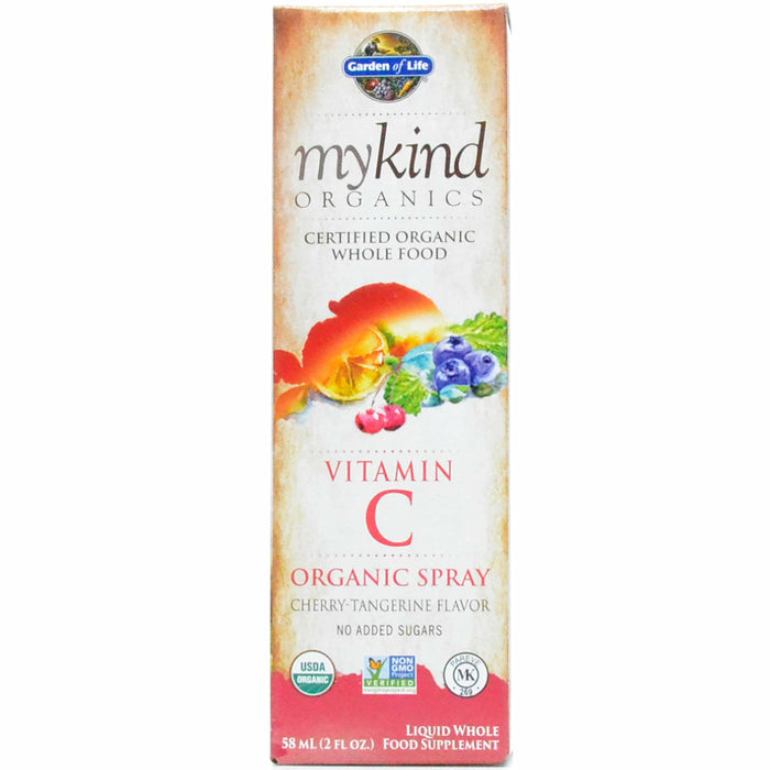 Garden of Life, mykind Organics Vitamin C Cherry-Tangerine 2 oz