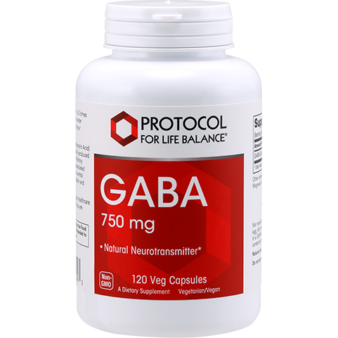 Protocol For Life Balance, Gaba 750 mg 120 vcaps