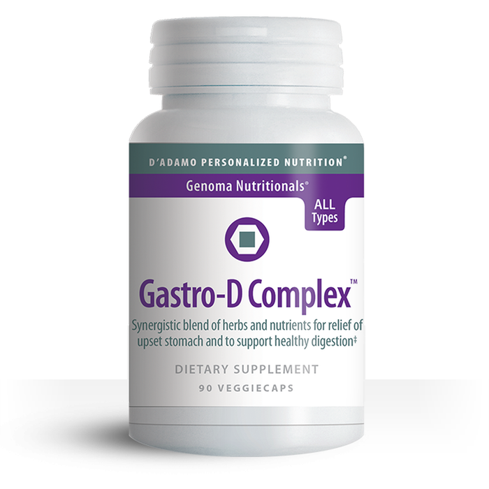 D'Adamo Personalized Nutrition, Gastro D Complex 90 Capsules