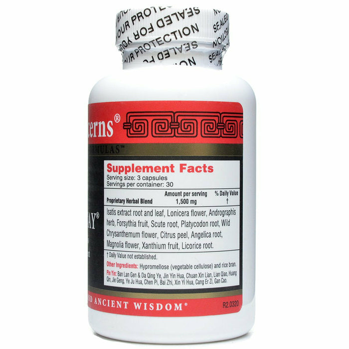 Cold Away 90 capsules by Health Concerns Supplement Facts Label