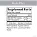 D'Adamo Personalized Nutrition, Helix Plus 60 Vegetable Capsules Supplement Facts Label