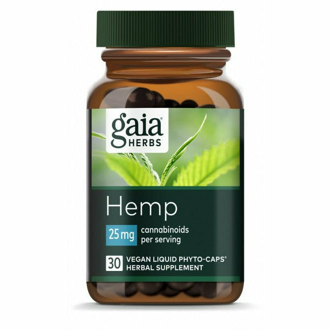 Gaia Herbs. Hemp 25 mg 30 Capsules