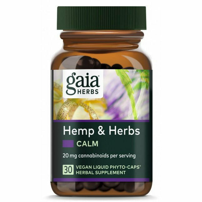 Gaia Herbs, Hemp & Herbs Calm 30 Capsules