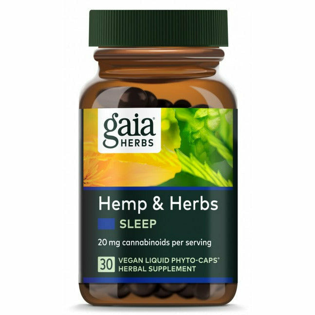 Gaia Herbs, Hemp & Herbs Sleep 30 Capsules