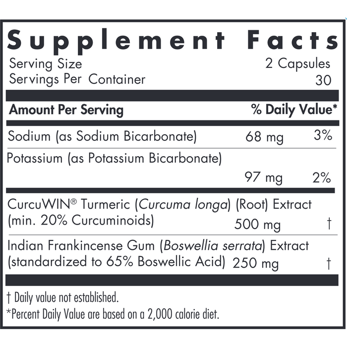 Allergy Research Group, Herxheimer Support 60 Vegetarian Capsules Supplement Facts Label
