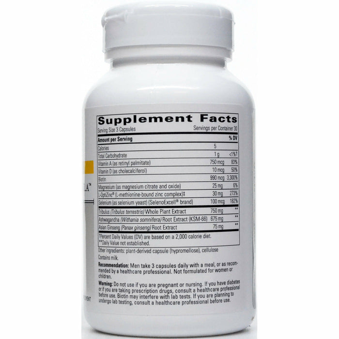 Integrative Therapeutics, Testosterone Formula 90 caps Supplement Facts