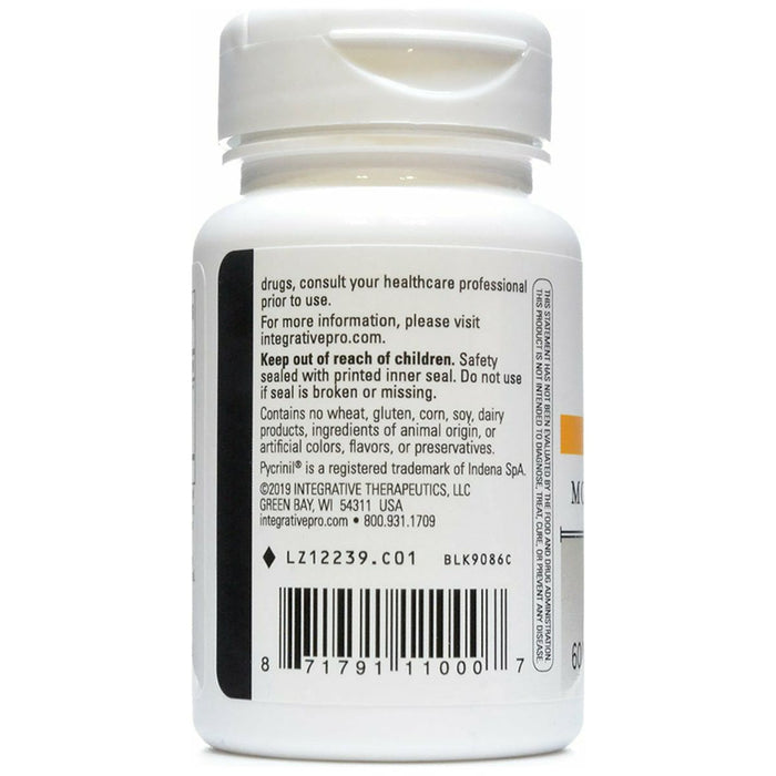 Motility Activator 60 caps by Integrative Therapeutics Information Label