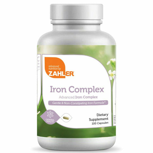 Advanced Nutrition by Zahler, Iron Complex 100 Capsules