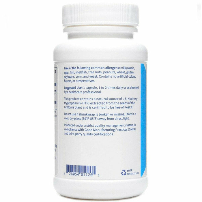 5-HTP 50 mg 100 VCaps by Klaire Labs Information Label