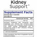 Kidney Support 120 caps by Professional Botanicals Supplement Facts Label