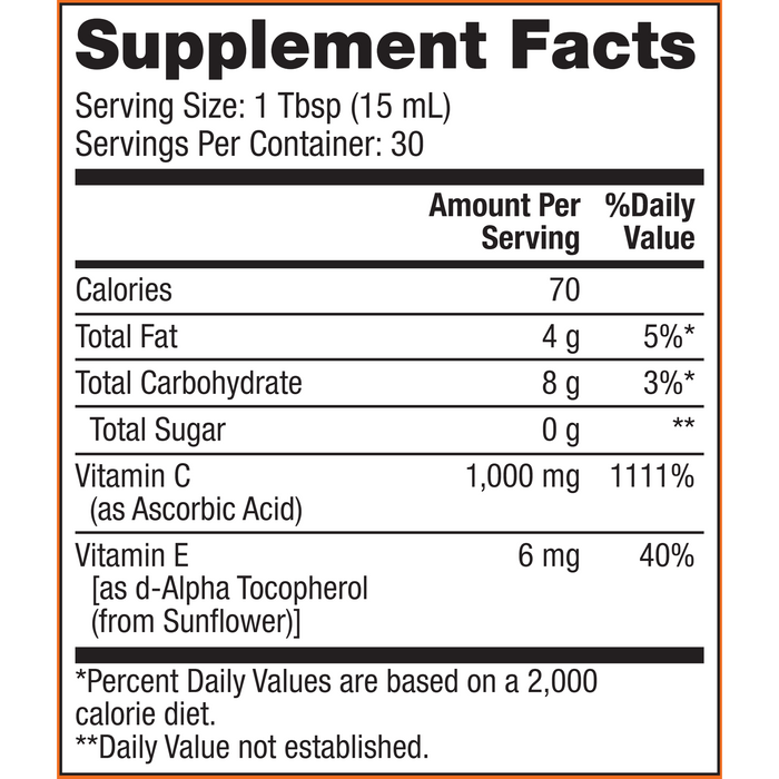 lipo-c ingredients Liposomal Vitamin C Sachet - Citrus Vanilla APLB Liposome Vitamin C LX