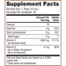 Dr. Mercola, Liposomal Vitamin C 15.2 fl oz Supplement Facts Label