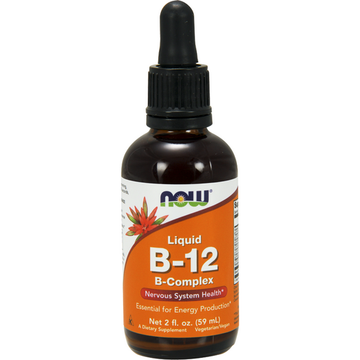 NOW, Liquid B-12 (B Complex) 2 fl oz front view