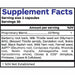 Liver Detox + Silymarin 60 caps by Professional Botanicals Supplement Facts Label