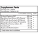 Vinco, Liver/Kidney Detox 60 tabs Supplement Facts Label