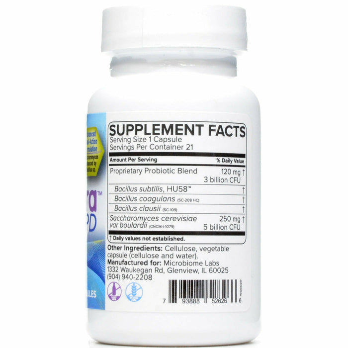 Microbiome Labs, RestorFlora PD 21 caps Supplement Facts