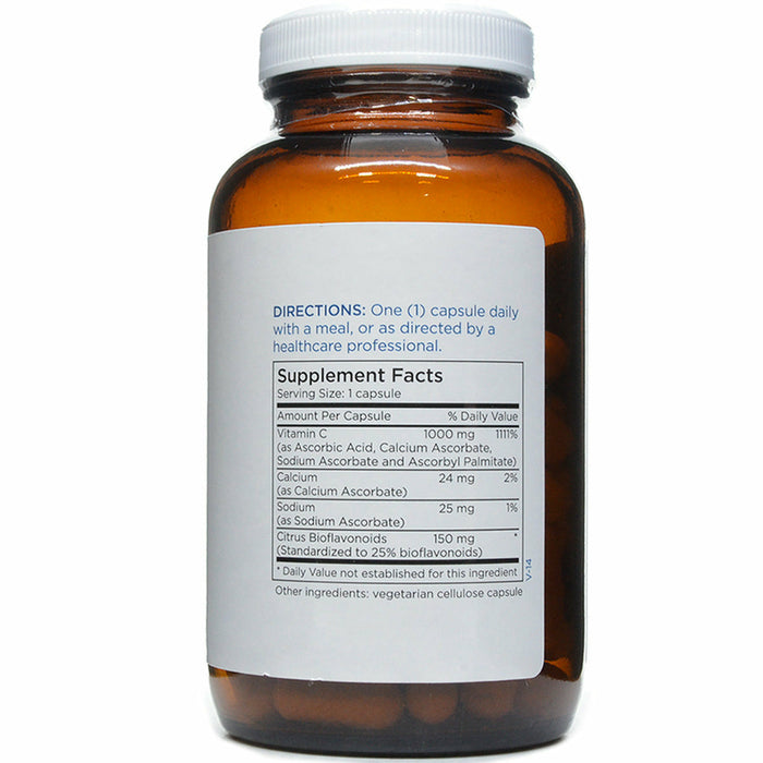 Buffered C 1000 mg 90 caps by Metabolic Maintenance Supplement Facts Label
