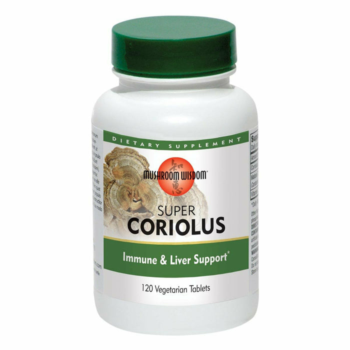 Mushroom Wisdom, Super Coriolus 120 Vegetarian Tablets