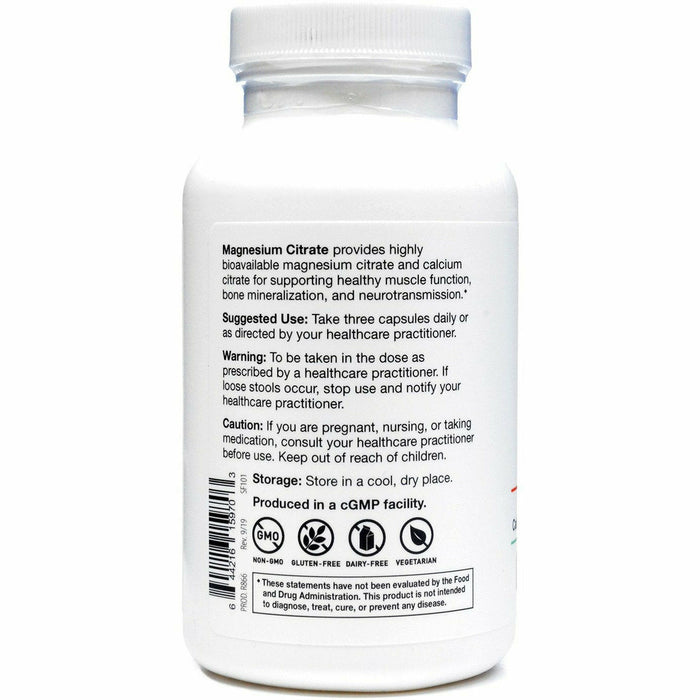 Magnesium Citrate 120 capsules by Nutri-Dyn