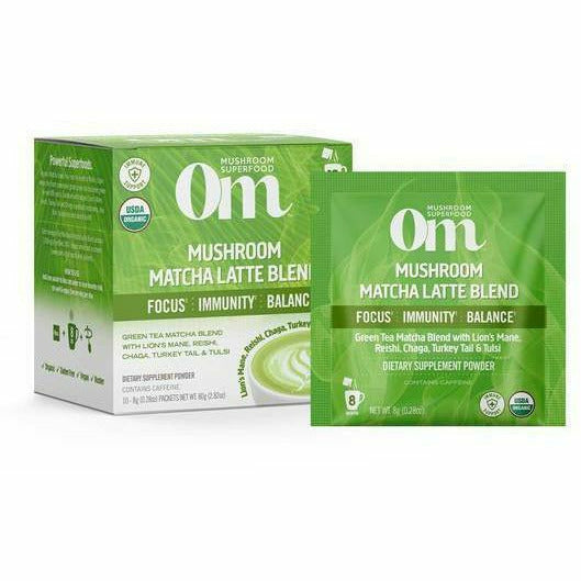 Om Mushroom, Mushroom Matcha Latte 10 Pack