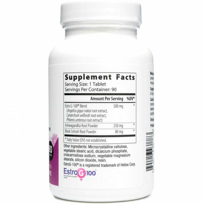 Menopause Support 90 tabs by Nutri-Dyn Supplement Facts Label