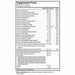 Advanced Nutrition by Zahler, Multivitamin Brainfood 60 Capsules Supplement Facts Label