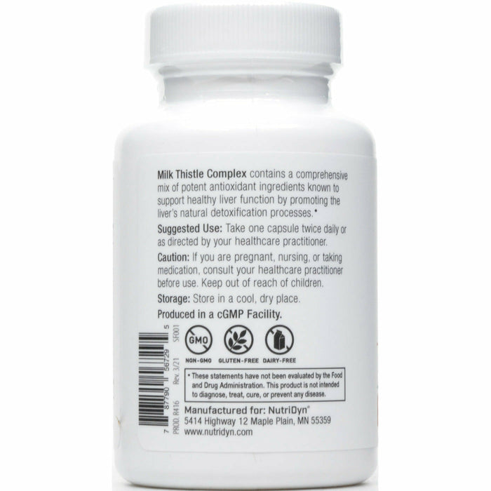 Nutri-Dyn, Milk Thistle Complex 60 caps Suggested Use