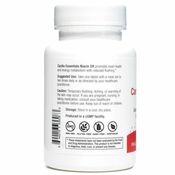Cardio Essentials Niacin SR 60 tablets by Nutri-Dyn Information Label
