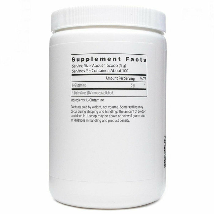 L-Glutamine Powder 500g by Nutri-Dyn Supplement Facts Label