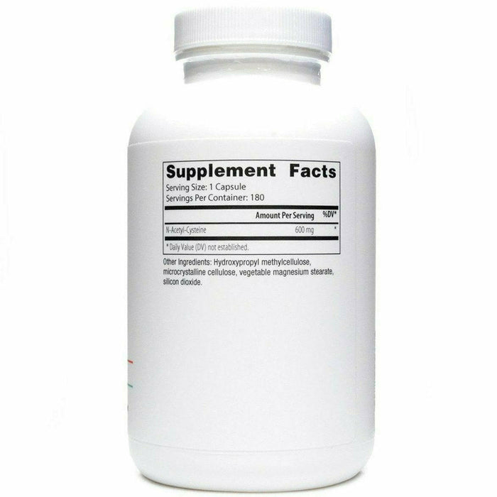 NAC-600 mg N-Acetyl-Cysteine by Nutri-Dyn Supplement Facts Label