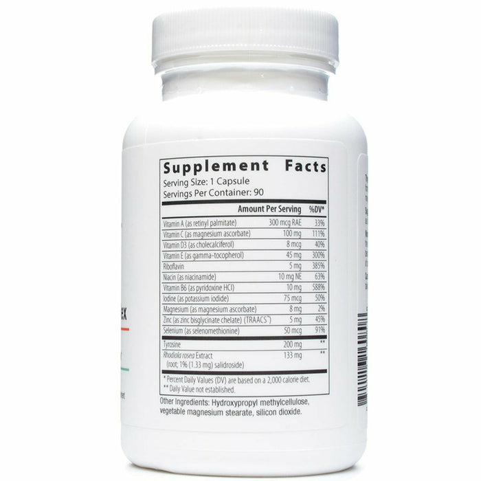 Thyroid Complex 90 Caps by Nutri-Dyn Supplement Facts Label