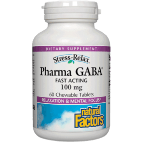 PharmaGABA 60 chew by Natural Factors