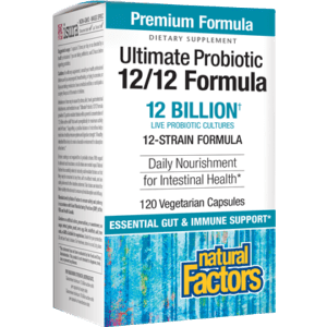 Natural Factors, Ultimate Probiotic 12/12 Form 60 Vegcaps