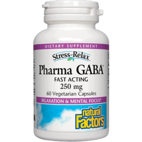 Natural Factors, Pharma Gaba 250 Mg 60 Vegcaps