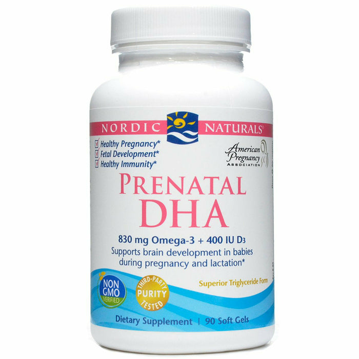 Nordic Naturals, Prenatal DHA 500 mg 90 gels