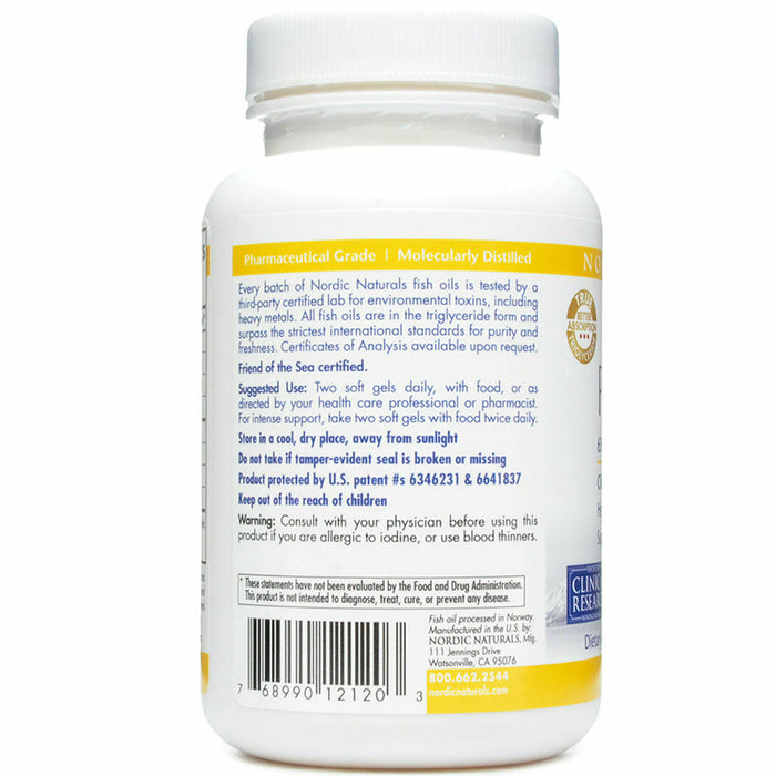 Nordic Naturals, ProOmega Lemon 1000 mg 60 gels Suggested Use